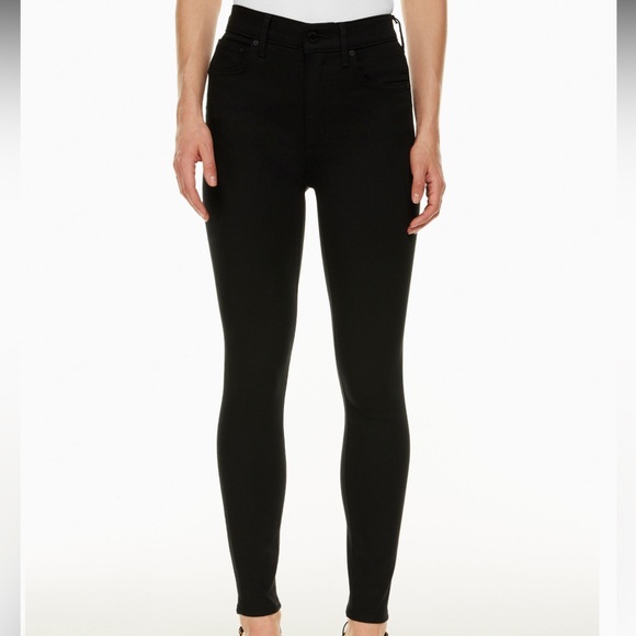 Denim Forum Size 23 Black Skinny Jeans - Picture 5 of 8